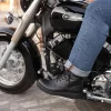 Men S Leather Motorcycle Boots Black Or Brown