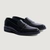 Black Patent Leather Penny Loafers