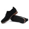 Men's Black Suede Derby Shoes Casual & Dress